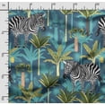 thumbnail image 2 of Soimoi Animals Print,Cotton Poplin, Sewing Fabric Sold by The Yard 42 Inch Wide,Sewing Craft Quilting/Quilt Making Fabric, Teal Blue, 2 of 5