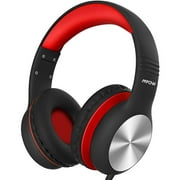 Mpow CH6 Pro Kids Headphones Over-ear Wired Earphones w/ Volume Limited &Sharing（black&red）
