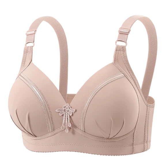 Wensltd Women's Seamless Wireless Bra Lightly Lined Comfort Everyday Full Coverage All Season Push-Up Breathable Underwear