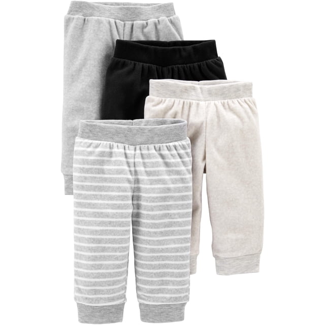 Pantalones de forro polar Simple Joys by Carter's, unisex, de 0 a 3 meses (paquete)
