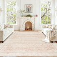 thumbnail image 2 of Alfombra Bileehome rosa de pelo bajo, suave, 240 x 300 cm, lavable, 2 of 9