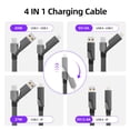 thumbnail image 2 of Cable de carga Firsting 4 en 1 USB C con cargador rápido de 65 W para iPhone, 2 of 7