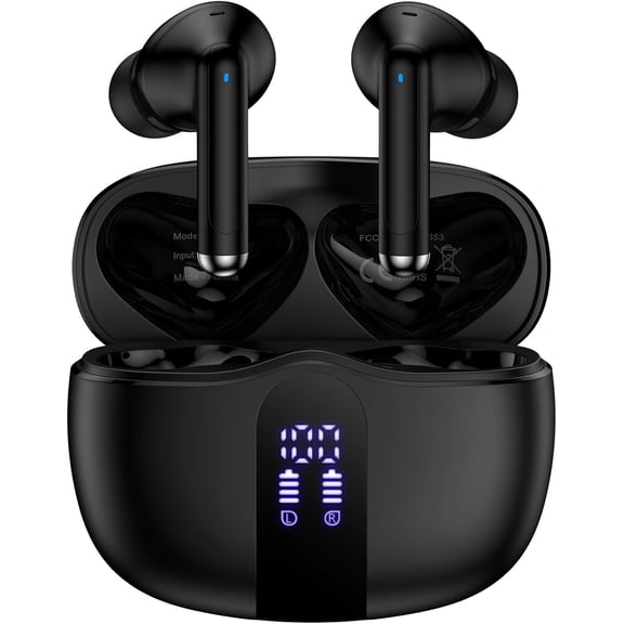 For Samsung S26 Ultra Earbuds Wireless Ear Buds Bluetooth 5.3 Headphones for Galaxy S26 A17 S25 FE Edge A16 5G A36 A56,Noise Canceling in Ear Earphones with Mic IPX7 Waterproof 60H LED