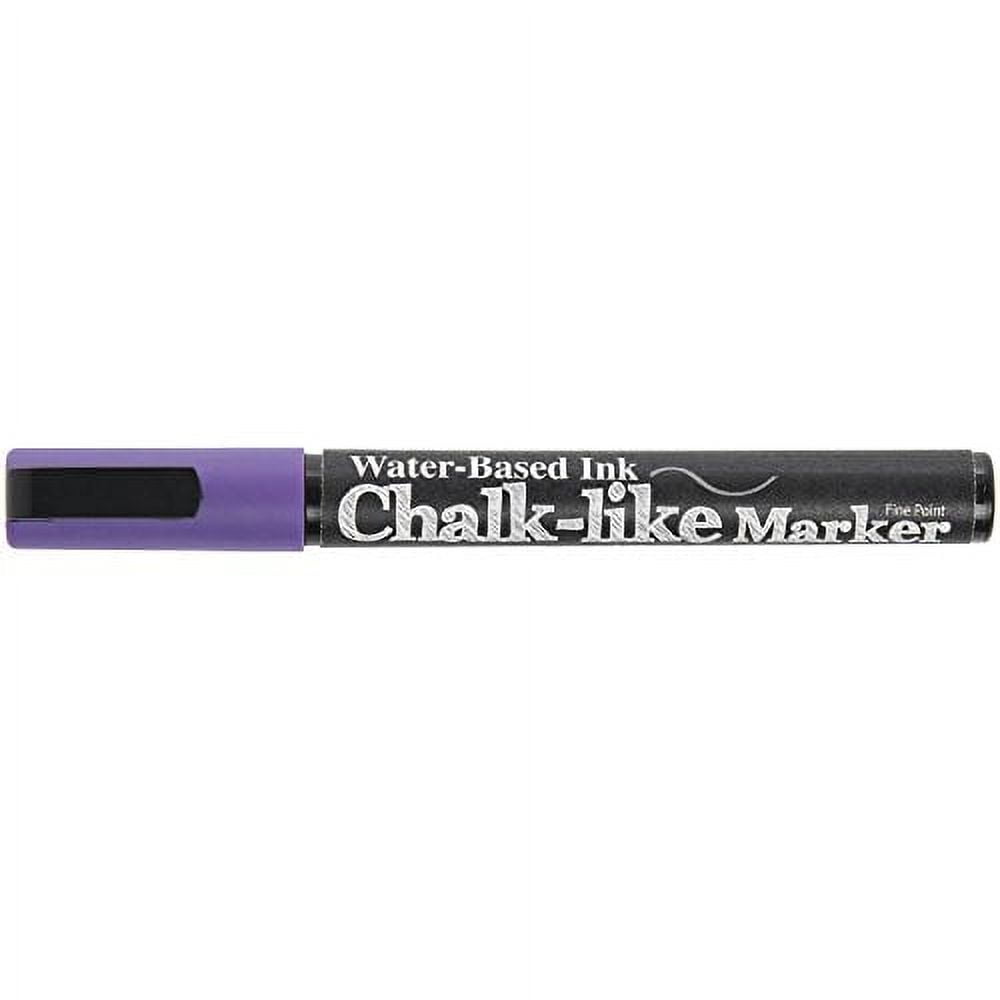HUBERT® Chalk-Like Marker Purple Fine Point