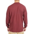 thumbnail image 3 of Men's Smith's Workwear Extended-Tail Pocket Tee Color: Burgundy Size: L, 3 of 5