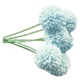 thumbnail image 4 of Bola de crisantemo artificial Oficina en casa Mesa Centro de mesa Flor falsa Adorno de boda, Azul claro 6 piezas Advancent HA8915-02B, 4 of 6