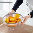 thumbnail image 4 of Lids, Microwave Cover, Splatter Guard, Kitchen Canister Lids, Breathable Foldable Microwave Cover, Vegetable Drainer (Gray), 4 of 7