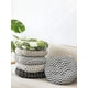 thumbnail image 5 of Granjero Gordo Cojín redondo suave bohemio para silla, para jardín, patio, hogar, cocina, oficina, rejilla gris, diámetro de 45 cm, 5 of 5
