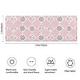 thumbnail image 3 of Pioneer Flower Floral Print Pattern Bathroom Rugs Mat, Non Slip Microfiber Bathroom Rug with Rubber Backing, Soft Mats for Bathroom Floor Tub Shower, 17"x47", 3 of 5