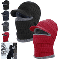 thumbnail image 1 of Tuque de Protection Intégrale, Tuque Chaude de Cyclisme et de Ski Masque d'Hiver Tuque de Protection Intégrale pour Hommes Femmes, Tuque 2 en 1 avec Foulard et Masque, 1 of 1