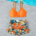 thumbnail image 4 of Girls Swimsuit 2 Piece Bikini Bathing Suit Quick Dry Swimwear Size 8-12 Years, 4 of 6