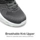 thumbnail image 2 of Zapatillas DREAM PAIRS KD18001K para correr deportivas gris y naranja, 2 of 6