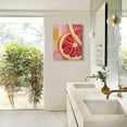 thumbnail image 4 of ZFLMY Grapefruit Citrus Fruit Slice Wall Decor Canvas Wall Art for Home Living Room Bathroom Bedroom Office, Ready to Hang 12x16in, 4 of 5