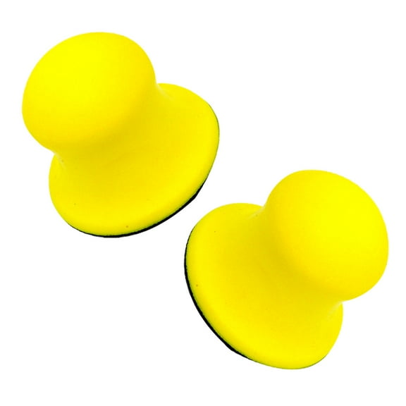 3 Inch 75mm PU Sanding Disc Holder Sandpaper Backing Polishing Pad Hand Grinding Block Sanding Pad (Yellow)