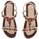 thumbnail image 1 of BEADCEST 1Par Sandalias Para Mujer Con Étnico Boho Beige Cómodas Transpirables Y Antideslizantes, 1 of 8