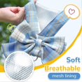 thumbnail image 4 of Dog Harness for Small Dogs with Bow Small Harness for Dogs with D-Ring Soft Mesh Adjustable Harness Set Puppy Pet Harness and Leash (Blue M), 4 of 4