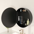 thumbnail image 4 of DV-1VM0188 24'' Round Framed Led Lights Wall Mounted Medicine Cabinets With Mirrors, Defogger, Stepless Dimming, Built-In Outlet, 4 of 17