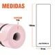 thumbnail image 4 of Tapete Para Yoga Altera NBR1216 C/ Correa Fitness 183 x 61cm Color Rosa Pastel, 4 of 6