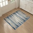 thumbnail image 3 of ODIKA 3'x5' Washable Accent Rug Pet Friendly, Non-Shedding Mat Starfish Ocean Seashell Wave Repeat Motif Bathroom Coral Reef for Bedside, Nursery Room, 3 of 7