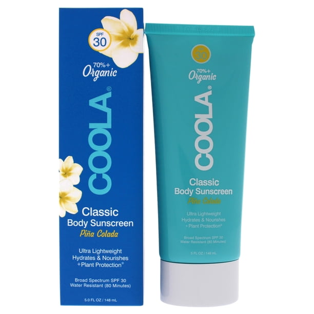 Coola Protector solar Loción de Protección Solar Corporal Clásica SPF 30 - Piña Colada 5 oz Coola Coola Protector solar 5 oz