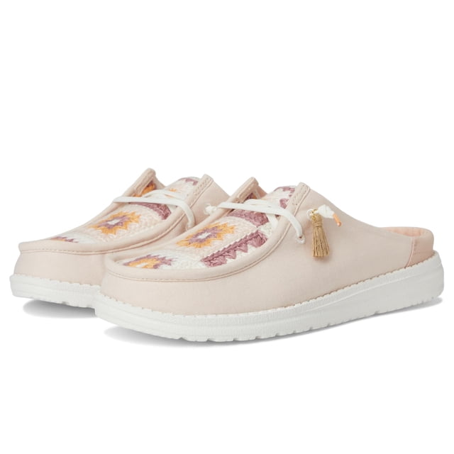 Zapato Slip-On Wendy para Mujer HeyDude Crochet Rosa Pálido Talla 6 M