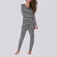 thumbnail image 4 of Conjunto de pantalones de dos piezas asimétricos con lazo para mujer Pantalones largos S jinwen Conjuntos de dos piezas, 4 of 8