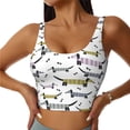 thumbnail image 2 of Lsque Dachshund Dog Puppy Printed Women'S Sports Bra, Compression, Moisture Wicking, High-Impact Sports Bra For Women,Supportive sports bra-, 2 of 9