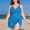 Blue, variant on HAIJIE Women's Summer Swimsuit 2026 High Waisted Bikini Sets Shapewear Swimwear Bikinis for Women with Shorts Bathing Suit (Blue,XL)