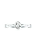 thumbnail image 4 of Rosec Jewels Lab Grown Diamond Solitaire Promise Ring - Half Carat - Cathedral Setting Ring, 14K White Gold, US 11.00, 4 of 8
