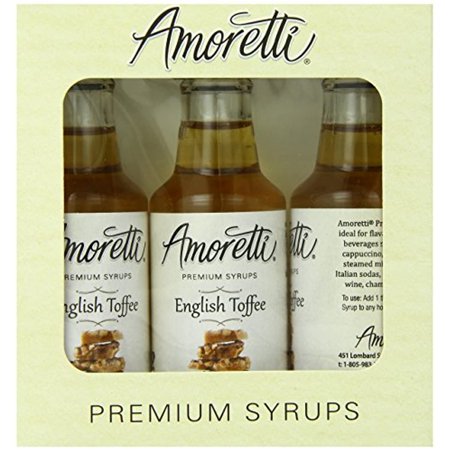 Amoretti Premium English Toffee Syrups 50Ml 3 Pack