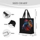 thumbnail image 3 of Disketp Colorful Betta Fish Bolsa Tote de Lona para Mujer, Bolso de Hombro y Cruzado con Cierre de Cremallera, 3 of 7