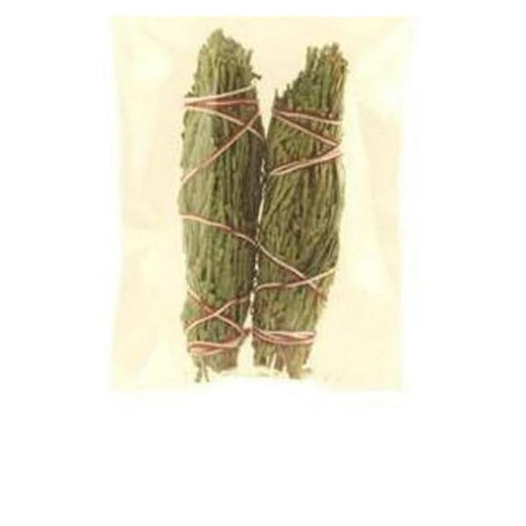 OMSPG2054-CedarSmudgeStick Bavure Herbes Cèdre Bâton - 2 Mini Paquets
