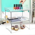 thumbnail image 2 of Sorbus Stackable Shelves for Cabinets & Countertop - Storage Shelf Organizer Stand Racks- Foldable Two Shelves, Clear Plastic/Metal, 2 of 9