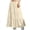 D52 Beige, variant on Angala Ladies Skirts Elastic Low Waist Tiered Maxi Skirts Solid Summer Lightweight Flowy Boho Vacation Womens Skirts Size L Beige