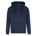 thumbnail image 6 of Men's Zipper Crewneck Sweatshirt Casual Long Sleeve Sweat Shirts Athletic Fleece Basic Pullover Jacket Navy L, 6 of 6