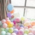 thumbnail image 3 of 200 Uds. Globos de látex macarrón de 5 pulgadas colores aleatorios globos de fiesta de dulces nacarados de colores Pastel arcoíris para boda de cumpleaños, 3 of 5