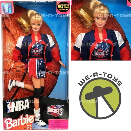 NBA Barbie Doll Houston Rockets 1998 Mattel 20700 NBA Barbie Doll Houston Rockets 1998 Mattel 20700