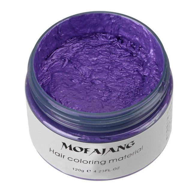 Hair Coloring Wax Unisex Temporary Hair Dying Gel Mud Creme Type Wax