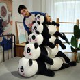 thumbnail image 3 of Bonita almohada de cuello de panda de anime para niños, juguete de peluche de anime Aquishies de espuma viscoelástica PP, 60 cm, 3 of 5