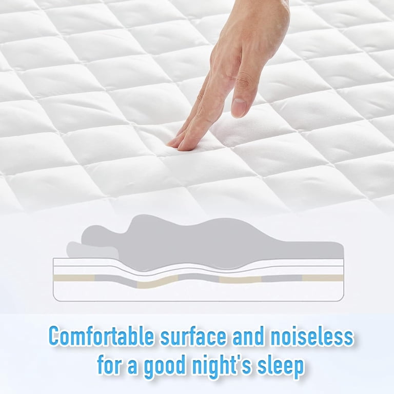 23 Threads K161 Queen Mattress Protector - Waterproof, Noiseless, 13 Inch Deep, With Ctrl+Z Technology