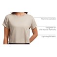 thumbnail image 4 of Remera CRZ YOGA de Algodón Pima Crop Relajada Mojave Tan Talle S, 4 of 6