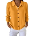 thumbnail image 2 of TGSLY Fall Sweater Coat for Women Soft Collared Button Down Knit Cardigans Relaxed Fit Dressy Casual Solid Color Long Sleeve Sweater Jacket M, 2 of 7