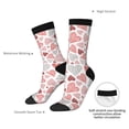 thumbnail image 4 of Fotbe Hand Drawn Hearts Pattern Long Socks for Men & Women – Breathable & Stretchy Compression Socks, Ideal for Running, Travel, and Everyday Wear Size 5-11, 4 of 6