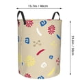 thumbnail image 2 of DouZhe Grands Paniers à Linge Pliables Imperméables, Imprimés de Style Tribu Rétro Circular Hamper avec Poignées, 2 of 6