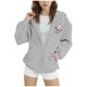 thumbnail image 2 of Sudadera deportiva informal con estampado degradado para niños y niñas, cuello redondo, manga larga, poliéster, 2 of 6