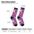 thumbnail image 4 of Goofa Peace Love and Dove Flower Power Printed Men's Crew Socks, Soft Durable Breathable Moisture-Wicking with Odor Control Cotton socks, 4 of 9