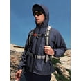 thumbnail image 7 of NORTHYARD Men's Rain Jacket with Hood lightweight Waterproof Raincoat Hiking Outdoor Camping Windbreaker With Zipper Pockets Navy XL, 7 of 7