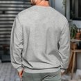 thumbnail image 5 of PARIS Men's Letter Printed Round Neck Long Sleeve Sweatshirt, Casual Sports Pullover for Gym, Street Fashion and Everyday Comfort Wear,Light Gray,M, 5 of 5