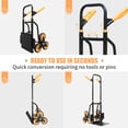 thumbnail image 6 of Olympia Tools Folding Hand Truck with Wheels - Heavy Duty Trolley (330lbs Stair Climbing Hand Truck), 6 of 7