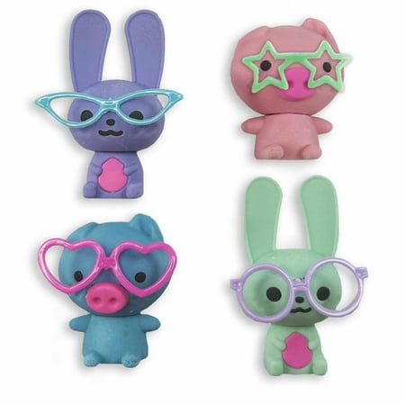 Ja-Ru Kawaii Cutie Eraser Buddies Playset, 1 Piece Set Plastic, All Ages Novelty Toy